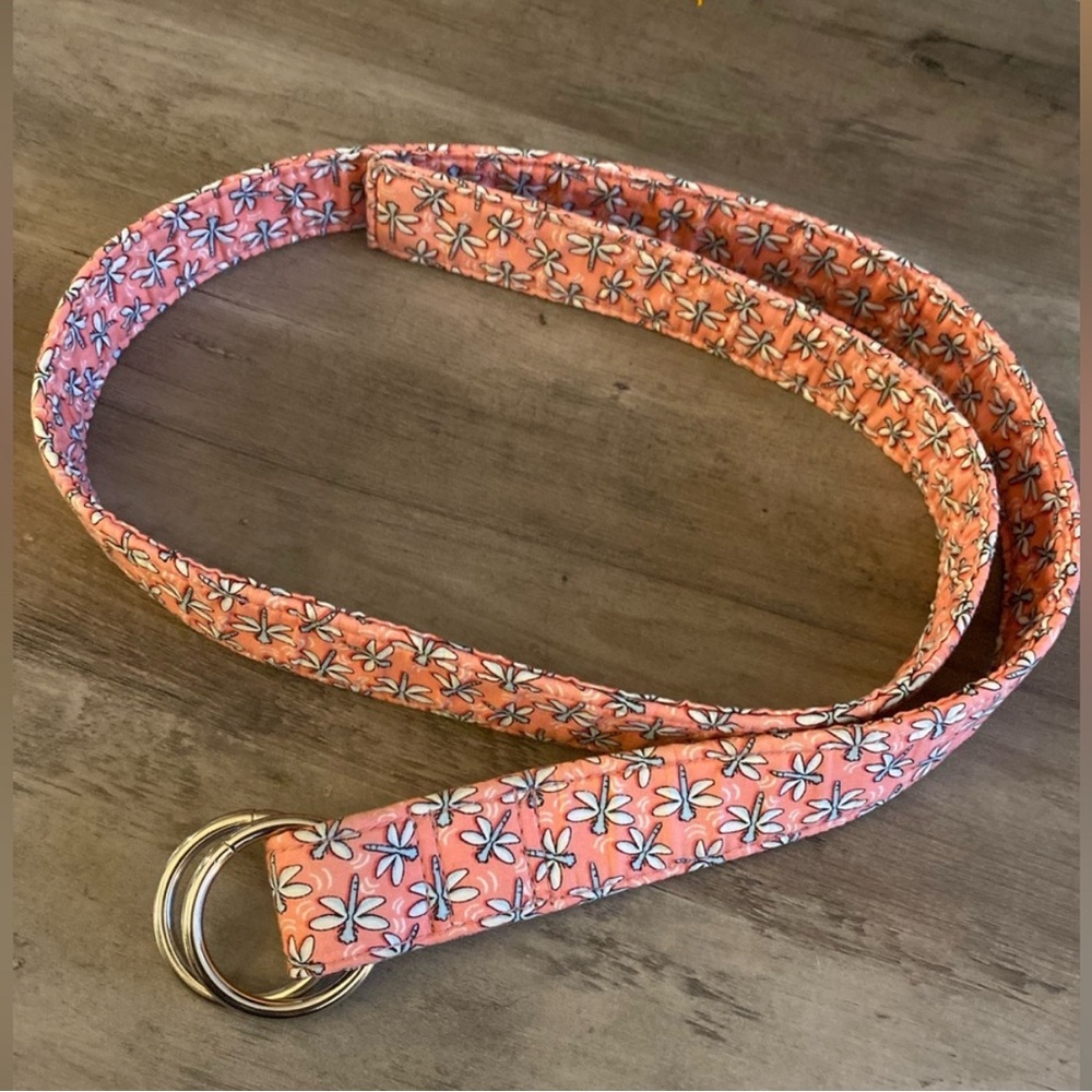 Vineyard Vines Pink Floral Belt